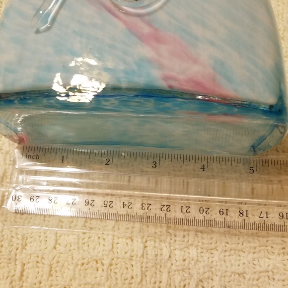 Beautiful colorfull unique glass vase Please go to my page and see other items - Picture 17 of 17